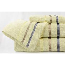 Komplet czterech ręczników bawełnianych ecru CRUZ