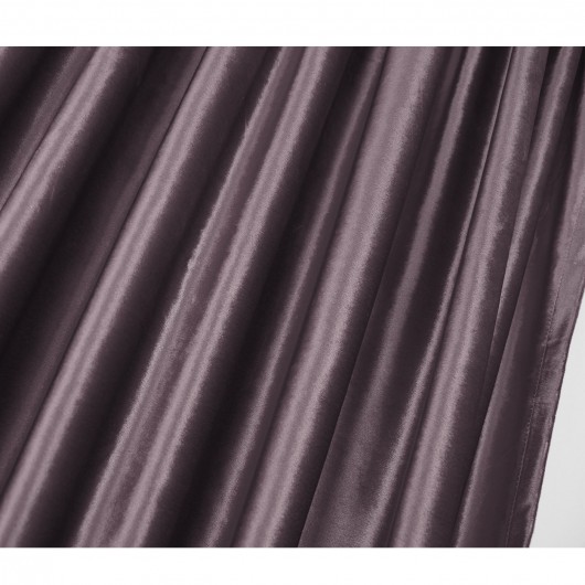 Zasłona welurowa fioletowa na taśmie 135x270cm ARACELI - Nie Tylko Firany