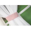 Firana woalowa biało-różowa z cyrkoniami na taśmie 400x145cm VICKY - Nie Tylko Firany