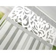 Panel ażurowy biały zdobiony cyrkoniami 60x140cm SAMIRA - Nie Tylko Firany