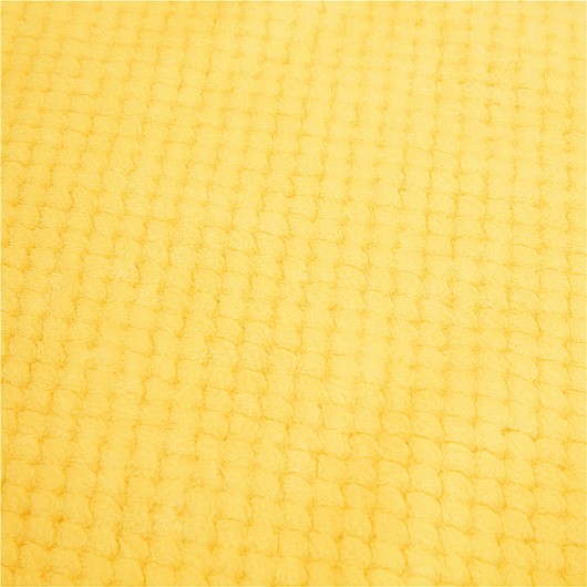 Miękki koc z mikrofibry żółty 160x200cm RICKY - Nie Tylko Firany