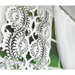 Zestaw dekoracyjny biały firana z panelem ażurowym 160x150cm TERRA - Nie Tylko Firany
