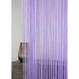 Firana MAKARON jednokolorowy fioletowy gładki 300x250cm