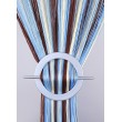 Firana MAKARON ecru-brąz-niebieski cieniowany gładki 300x250cm - Nie Tylko Firany