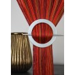 Firana MAKARON czerwony-bordowy-miedziany cieniowany gładki 300x250cm - Nie Tylko Firany