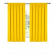 Zasłona z matowej tkaniny żółta na taśmie 145x180cm ELODIA - Nie Tylko Firany