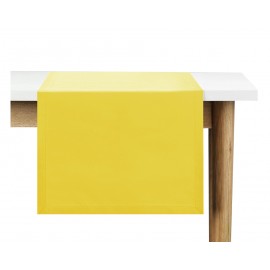 Bieżnik żółty z matowej gładkiej tkaniny 40x140cm FABIO