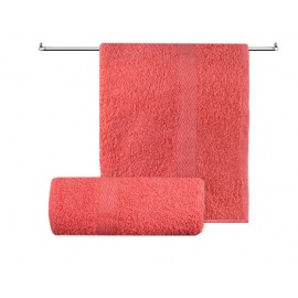 Ręcznik bawełniany czerwony z bordiurą 50x90cm MADISON ost.