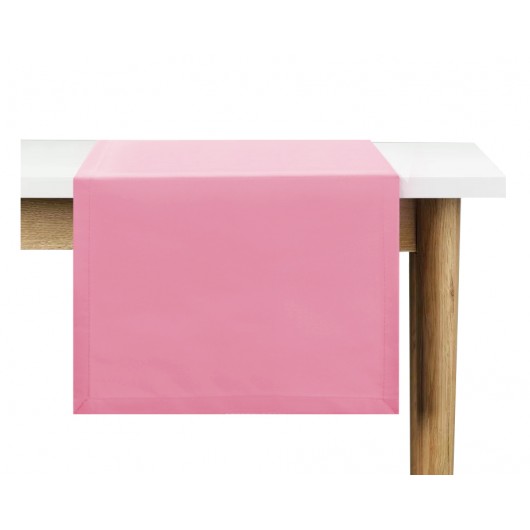 Bieżnik różowy z matowej gładkiej tkaniny 40x140cm FABIO - Nie Tylko Firany