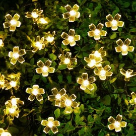 Girlanda solarna do ogrodu kwiatki 40 lampek LED 6m BLOSSOM