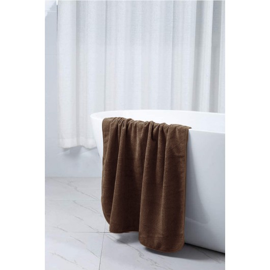 Ręcznik szybkoschnący brązowy z mikrofibry 50x100cm SANTOS - Nie Tylko Firany