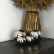 Girlanda srebrne kule dekoracyjne na żyłce 100cm SIROLO - Nie Tylko Firany