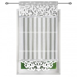 Panel ażurowy biały zdobiony cyrkoniami 60x140cm SAMIRA ost.