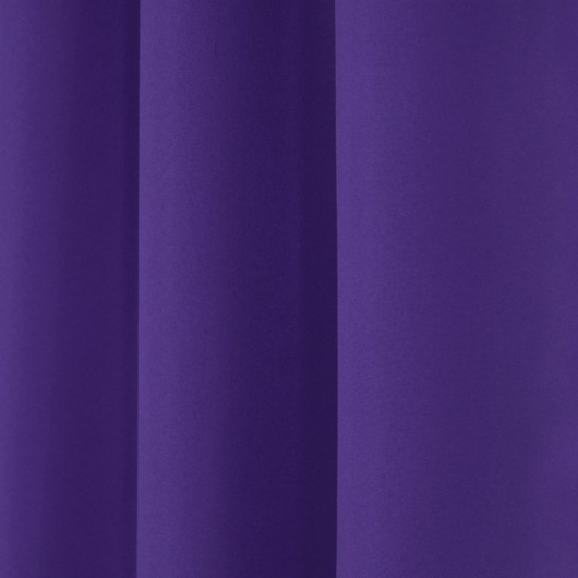 Komplet 2szt. zasłon gładkich ciemny fiolet na taśmie 145x250cm ELODIA - Nie Tylko Firany