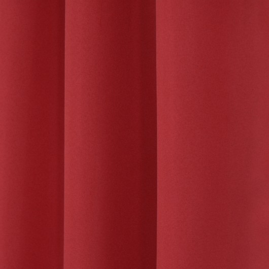 Komplet 2szt. zasłon gładkich czerwonych na taśmie 145x240cm ELODIA - Nie Tylko Firany