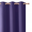 Zasłona z matowej tkaniny ciemno fioletowa na przelotkach 145x250cm FELICIA - Nie Tylko Firany