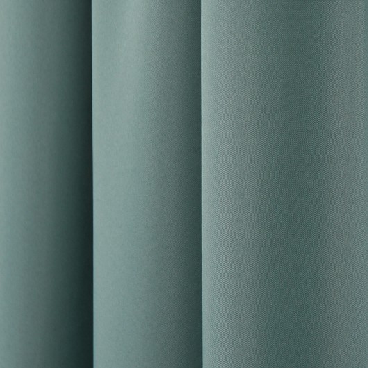 Zasłona z matowej tkaniny eukaliptusowa na przelotkach 145x250cm FELICIA - Nie Tylko Firany