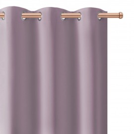 Zasłona z matowej tkaniny pudrowy fiolet na przelotkach 145x250cm FELICIA