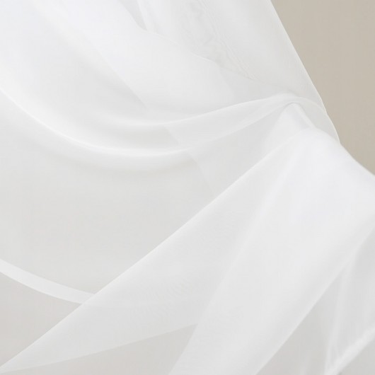 Firana z woalu biała na taśmie 300x250cm MARITA - Nie Tylko Firany