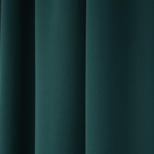 Zasłona z matowej tkaniny butelkowa zieleń na przelotkach 500x250cm FELICIA - Nie Tylko Firany