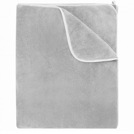 Ręcznik szybkoschnący z mikrofibry jasny szary 70x140cm SECCO - Nie Tylko Firany