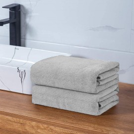 Ręcznik szybkoschnący z mikrofibry jasny szary 50x100cm SANTOS