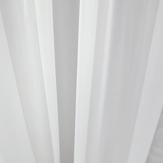 Firana zdobiona falbanami biała na przelotkach 145x250cm MARIPOSA - Nie Tylko Firany