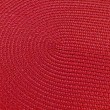 Owalna pleciona podkładka dekoracyjna czerwona 44x28cm LOLLA - Nie Tylko Firany