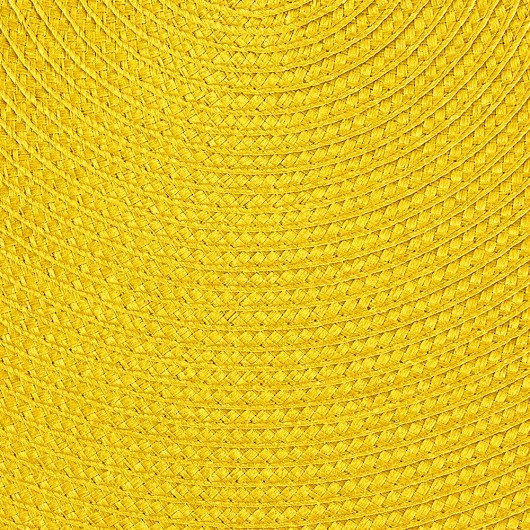Owalna pleciona podkładka dekoracyjna żółty 44x28cm LOLLA ost. - Nie Tylko Firany