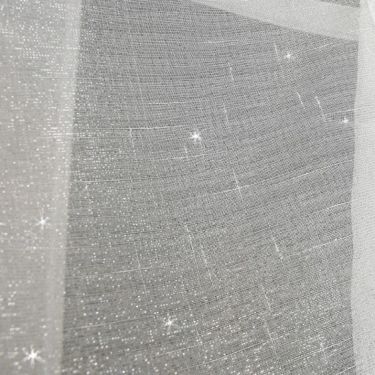 Komplet paneli z szarą zasłoną z cyrkoniami 300x250cm LILIANA - Nie Tylko Firany