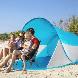 Namiot plażowy samorozkładający niebieski LIPPI