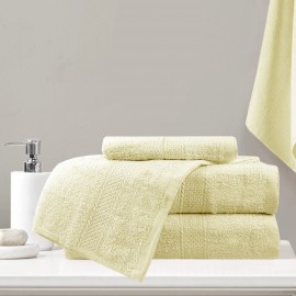 Komplet ecru ręczników bawełnianych 4szt. MILOU ost.