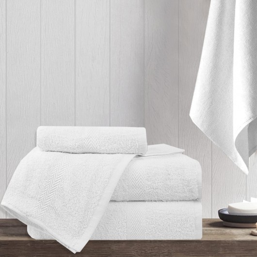 Komplet białych ręczników bawełnianych 4szt. MADISON - Nie Tylko Firany