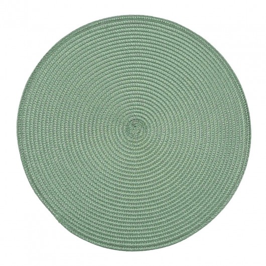 Okrągła podkładka dekoracyjna pod talerz zielona 38cm PALLA - Nie Tylko Firany