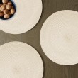 Okrągła podkładka dekoracyjna pod talerz karmelowa 38cm PALLA - Nie Tylko Firany