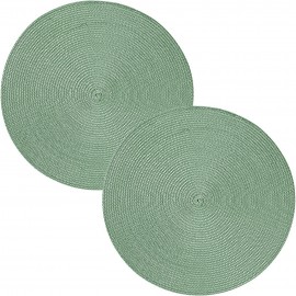 Okrągłe podkładki pod talerz 2szt. zielone 38cm PIATTO