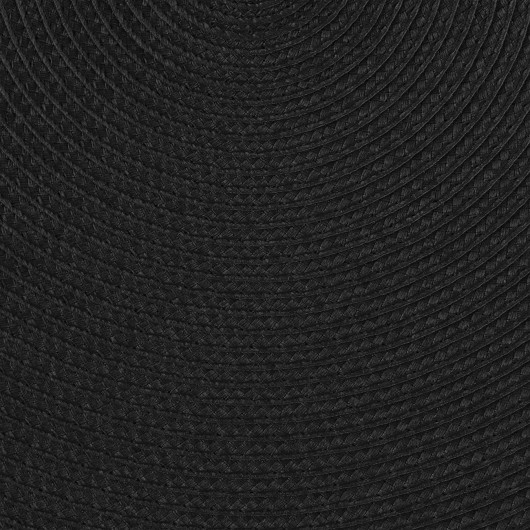 Okrągłe podkładki pod talerz 4szt. czarne 38cm PIANO - Nie Tylko Firany
