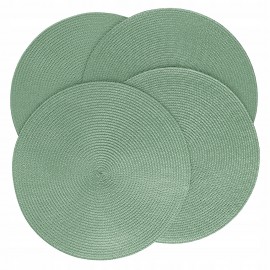 Okrągłe podkładki pod talerz 4szt. zielone 38cm PIANO