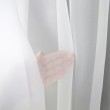 Firana biała z cyrkoniami spinana w kokony 400x150cm GILIA - Nie Tylko Firany