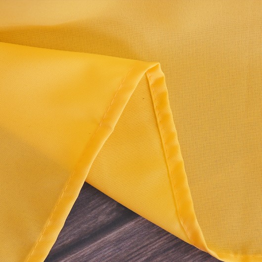 Zasłona z matowej tkaniny żółto-pomarańczowa na taśmie 145x240cm ELODIA - Nie Tylko Firany