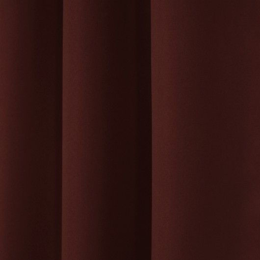 Zasłona z matowej tkaniny mahoń na taśmie 145x240cm ELODIA - Nie Tylko Firany