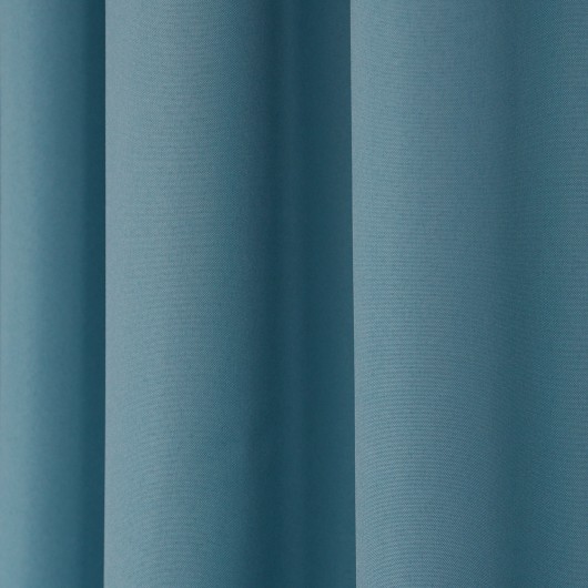 Zasłona z matowej tkaniny turkusowa na taśmie 145x230cm ELODIA - Nie Tylko Firany