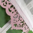 Panel ażurowy z cyrkoniami różowy 80x130cm CHARLIE - Nie Tylko Firany