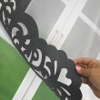Panel ażurowy z cyrkoniami grafitowy 80x130cm CHARLIE - Nie Tylko Firany