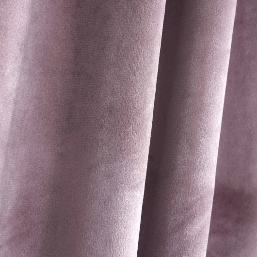 Zasłona welurowa pastelowy fiolet na przelotkach 140x250cm CATIA - Nie Tylko Firany