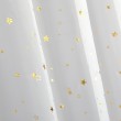 Firana w złote gwiazdki z falbanami na przelotkach 145x250cm LELANI - Nie Tylko Firany