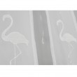 Panel ażurowy biały z flamingami 60x130cm EXOTIC - Nie Tylko Firany