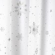 Zasłona świąteczna w srebrne gwiazdki na taśmie 145x250cm FROSTINA - Nie Tylko Firany
