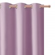 Zasłona z matowej tkaniny lila na przelotkach 145x250cm FELICIA