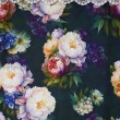 Komplet zasłon w kolorowe kwiaty z firaną zdobiony gipiurą 400x150cm MAX - Nie Tylko Firany